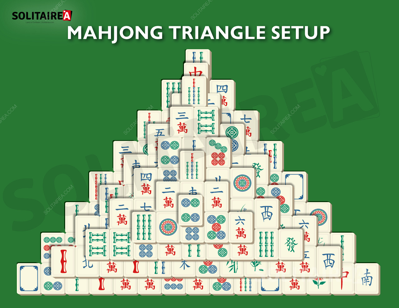 Маджонг Трикутник - трикутна розкладка